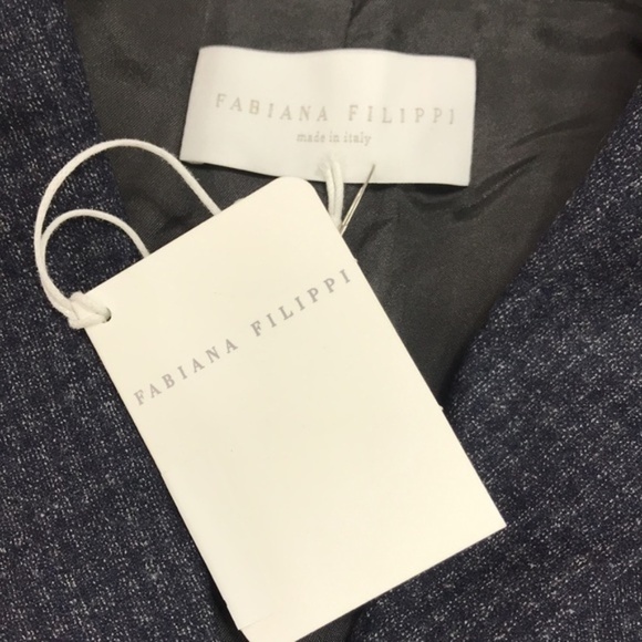 FABIANA FILIPPI Checkered Stretch Wool Blazer - Picture 6 of 9